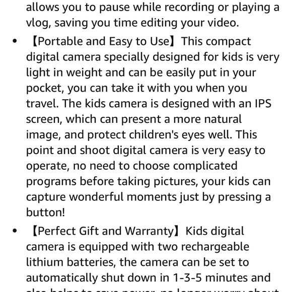 Kid digital camera with 32GB memory card - Picture 7 of 10